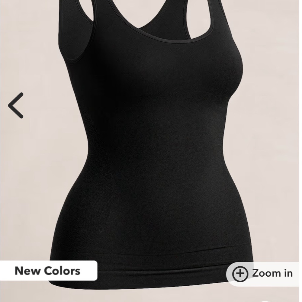 Shapermint Essentials All Day Every Day Black Tank Cami